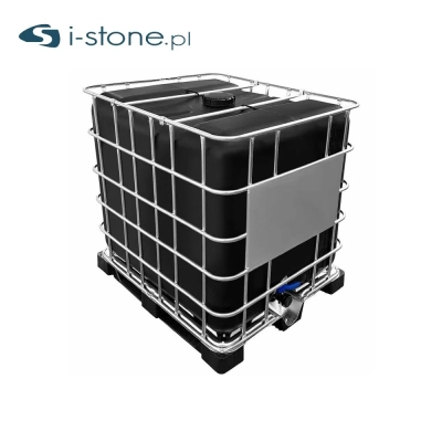 Zbiornik / Paletopojemnik 1000 L CZARNY (UV) | FABRYCZNIE NOWY